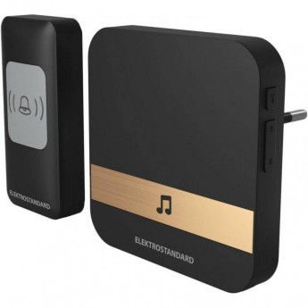 Беспроводной дверной звонок ELEKTROSTANDARD WL 52M IP44 DBQ24M черный Беспроводной дверной звонок ELEKTROSTANDARD WL 52M IP44 DBQ24M черный