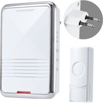 Беспроводной звонок ELEKTROSTANDARD DBQ11M AC 36M IP44 белый Беспроводной звонок ELEKTROSTANDARD DBQ11M AC 36M IP44 белый