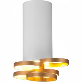 Накладной акцентный светильник ELEKTROSTANDARD DLN102 GU10 белый/золотой Накладной акцентный светильник ELEKTROSTANDARD DLN102 GU10 белый/золотой