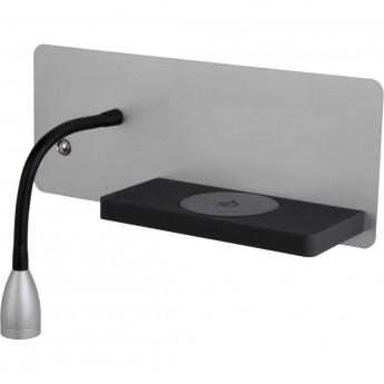 Настенный светодиодный светильник с беспроводной зарядкой ELEKTROSTANDARD KOFRO R (ПРАВЫЙ) MRL LED 1112 чёрный Настенный светодиодный светильник с беспроводной зарядкой ELEKTROSTANDARD KOFRO R (ПРАВЫЙ) MRL LED 1112 чёрный