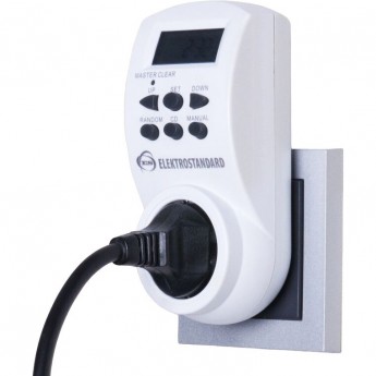 Розетка-таймер ELEKTROSTANDARD 16A X1 IP20 TMH-E-4 белый Розетка-таймер ELEKTROSTANDARD 16A X1 IP20 TMH-E-4 белый