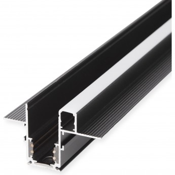 Шинопровод встраиваемый ELEKTROSTANDARD SLIM MAGNETIC с местом под светодиодную ленту (чёрный) (2м) 85132/00