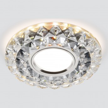 Светильник встраиваемый ELEKTROSTANDARD 2170 MR16 SBK/CL дымчатый/прозрачный, с LED подсветкой Светильник встраиваемый ELEKTROSTANDARD 2170 MR16 SBK/CL дымчатый/прозрачный, с LED подсветкой