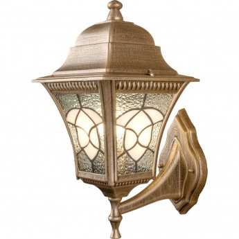 Уличный настенный светильник ELEKTROSTANDARD ALTAIR черное золото Уличный настенный светильник ELEKTROSTANDARD ALTAIR черное золото