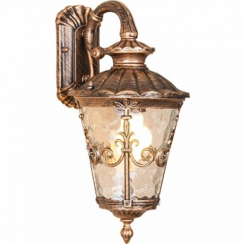 Уличный настенный светильник ELEKTROSTANDARD DIADEMA D IP44 черное золото Уличный настенный светильник ELEKTROSTANDARD DIADEMA D IP44 черное золото