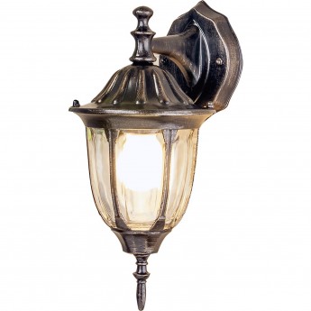 Уличный настенный светильник ELEKTROSTANDARD GL 1002D черное золото Уличный настенный светильник ELEKTROSTANDARD GL 1002D черное золото