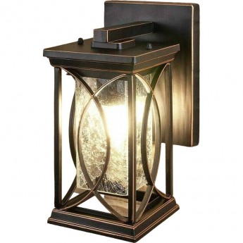 Уличный настенный светильник ELEKTROSTANDARD SPICA D IP33 черное золото