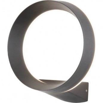 Уличный настенный светодиодный светильник ELEKTROSTANDARD RING IP54 1710 TECHNO LED серый Уличный настенный светодиодный светильник ELEKTROSTANDARD RING IP54 1710 TECHNO LED серый