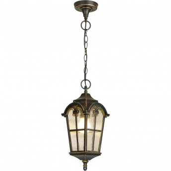 Уличный подвесной светильник ELEKTROSTANDARD MIRA H IP44 черное золото Уличный подвесной светильник ELEKTROSTANDARD MIRA H IP44 черное золото