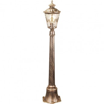 Уличный светильник на столбе ELEKTROSTANDARD DIADEMA F IP44 черное золото