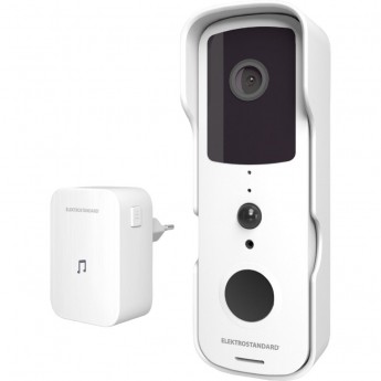 Видеозвонок ELEKTROSTANDARD Умный дом белый 76105/00 Видеозвонок ELEKTROSTANDARD Умный дом белый 76105/00