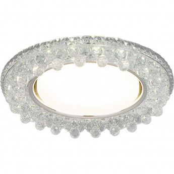 Встраиваемый точечный светильник с LED подсветкой ELEKTROSTANDARD 3025 GX53 CL прозрачный