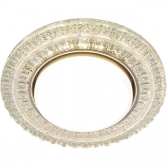 Встраиваемый точечный светильник с LED подсветкой ELEKTROSTANDARD 3028 GX53 CL прозрачный