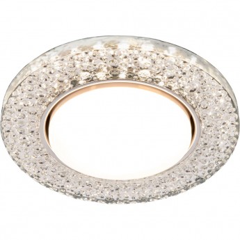 Встраиваемый точечный светильник с LED подсветкой ELEKTROSTANDARD 3029 GX53 CL прозрачный